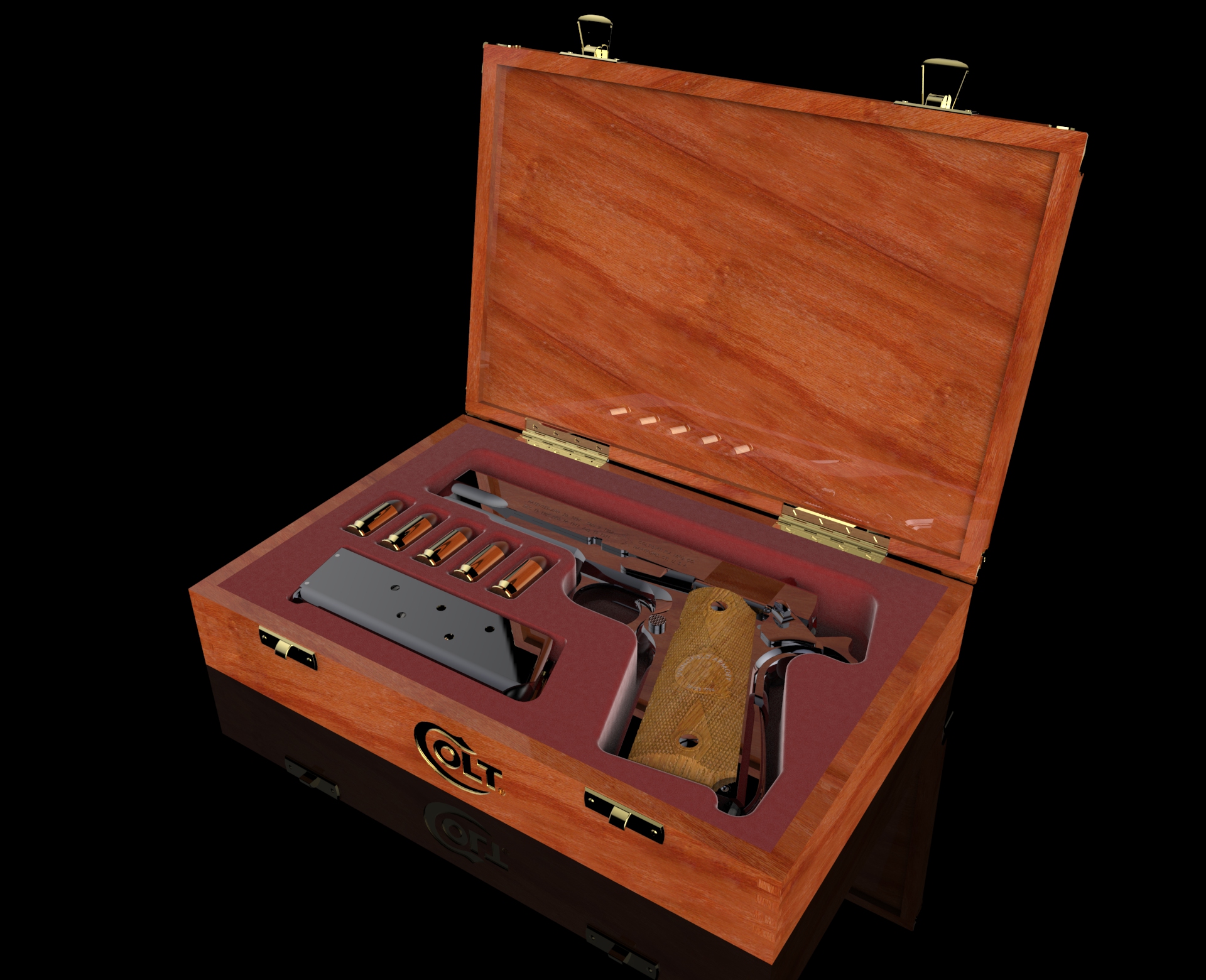 柯尔特M1911展示盒